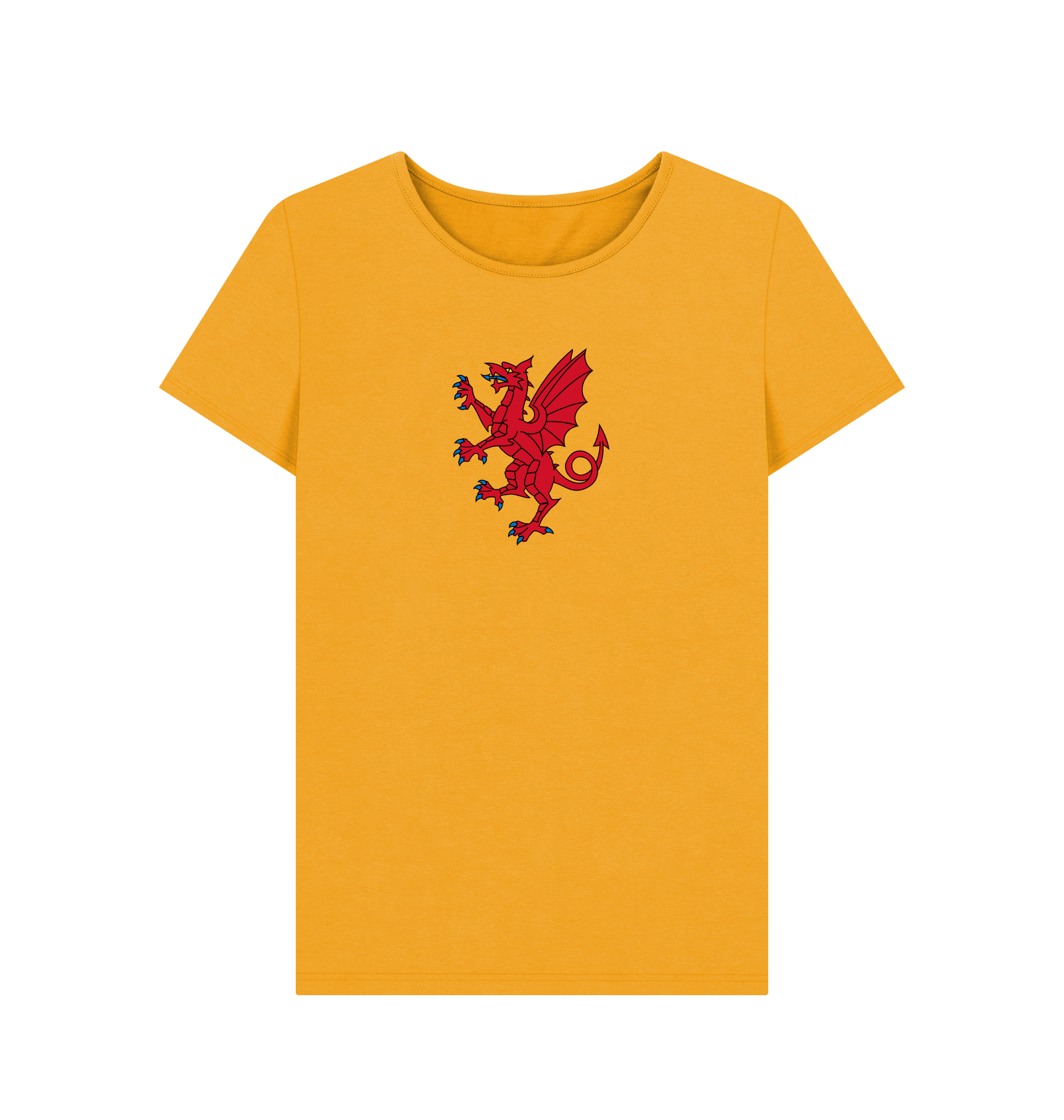 Mustard Printed T-shirt Front