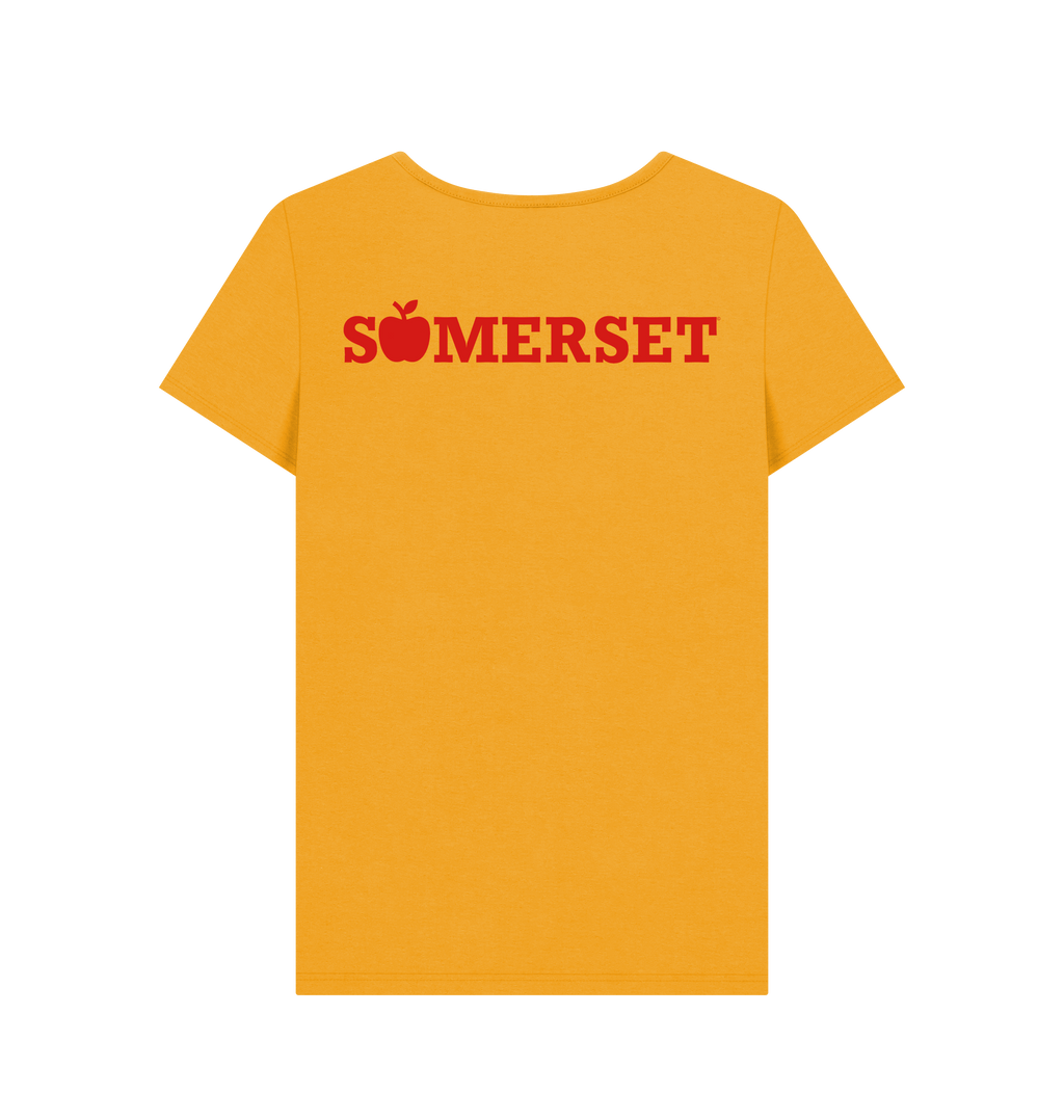 Mustard Printed T-shirt Back