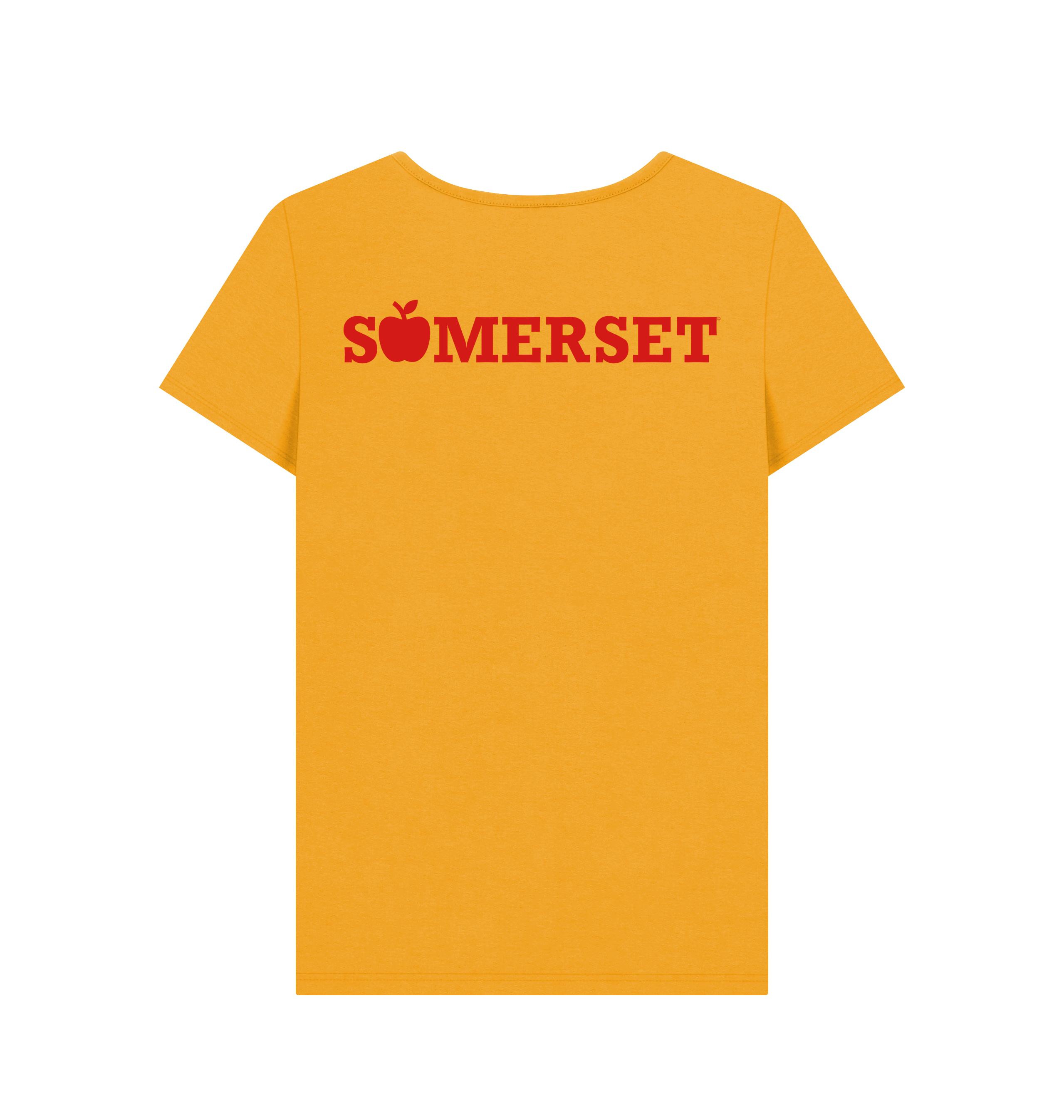 Mustard Printed T-shirt Back