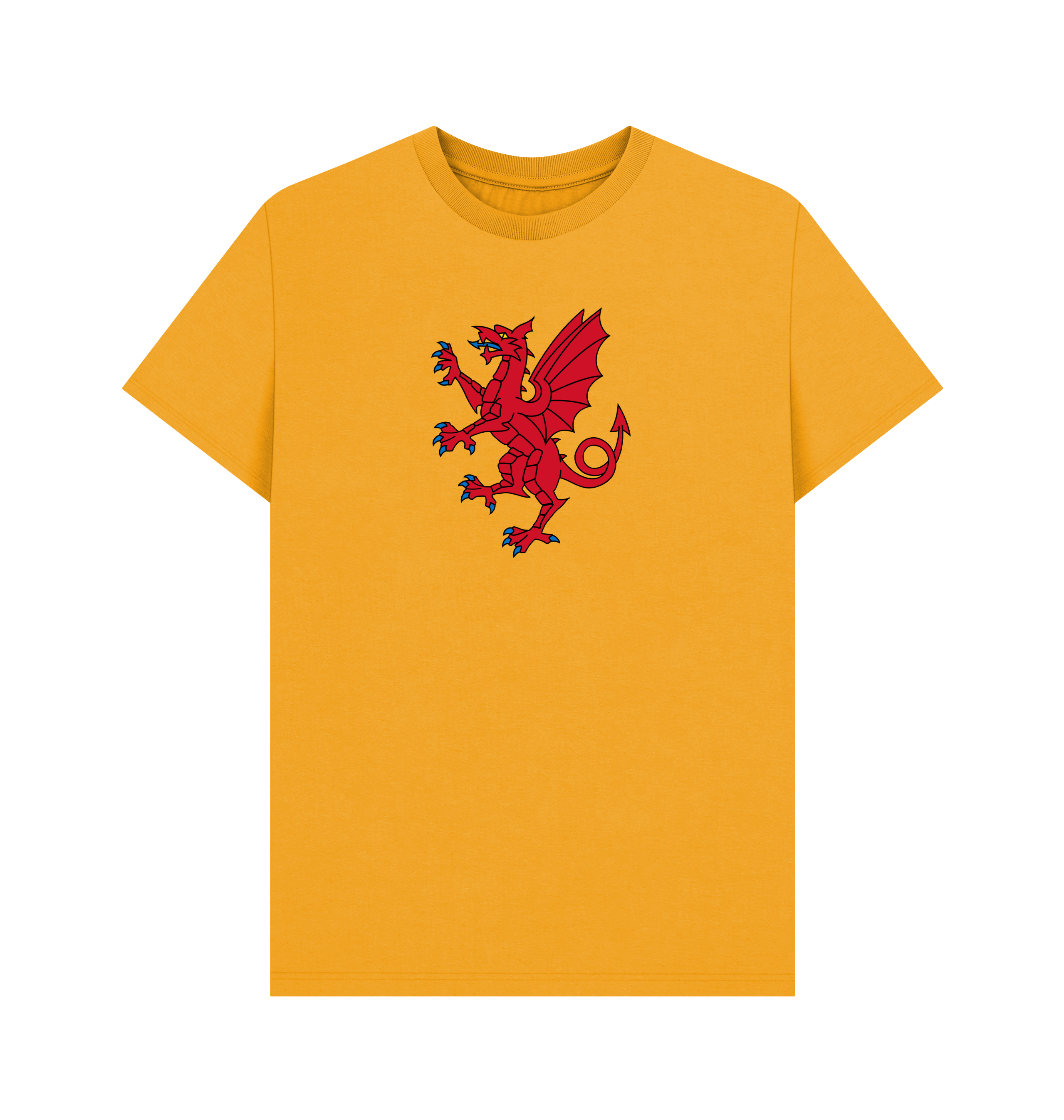 Mustard Printed T-shirt Front