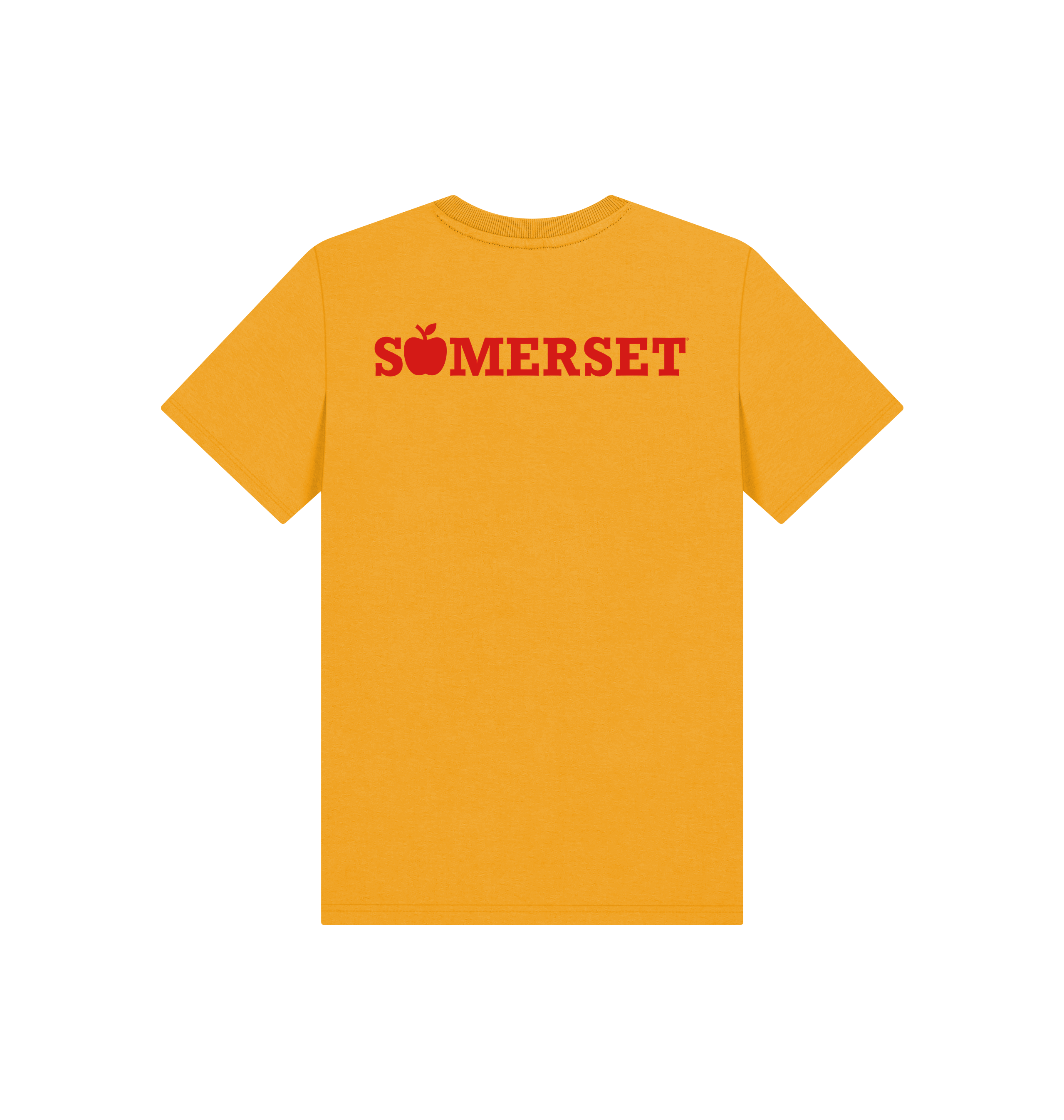 Mustard Printed Kids T-Shirt Back
