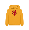 Mustard Printed Kids Hoodie Front