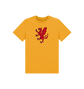 Mustard Printed Kids T-Shirt Front